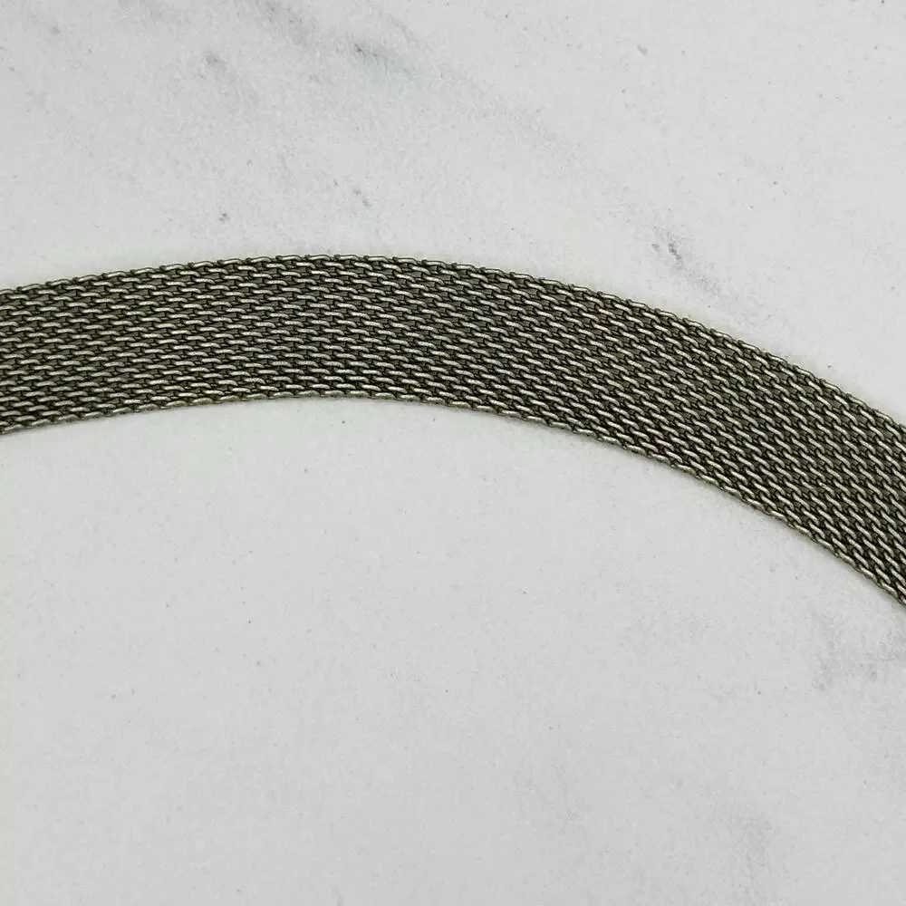 Metal Mesh Bow Bronze Tone Chain Link Belt One Size (OS) Adjustable Retro ✨